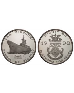 1998 USS MISSOURI SILVER PROOF