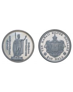 2004 KING KAMEHAMEHA SOVEREIGN SILVER $10 DALA