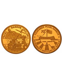 2011 PEARL HARBOR 70TH ANNIVERSARY BRONZE POOF