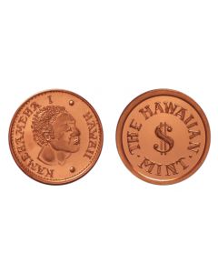 2014 KING KAMEHAMEHA COPPER PIEDFORT WITH THE HAWAIIAN MINT /$
