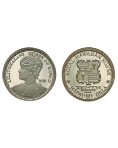 2010 QUEEN LILIUOKALANI HAPAUMI SILVER DALA