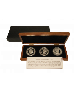 2014 KING KAMEHAMEHA, MADAME PELE AND CAPTAIN COOK - SILVER DALA SET